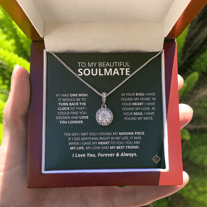 Naszyjnik z poduszką w kształcie gwiazdy - naszyjnik z brakującym elementem Soulmate