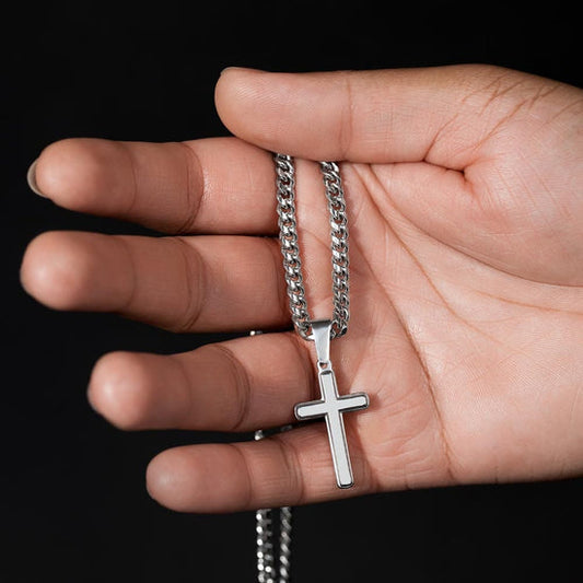 RINGED CITY | Cross Necklace | To My Husband
