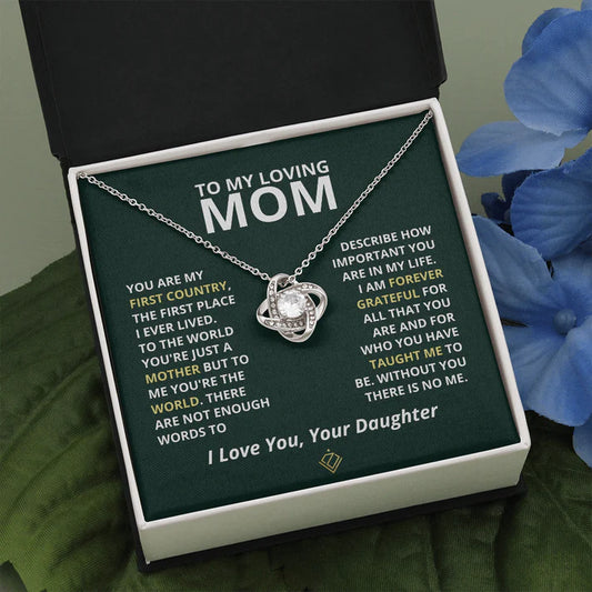Vesta Knot Necklace - Mom Forever Grateful