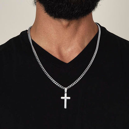 RINGED CITY | Cross Necklace | To My Grandson